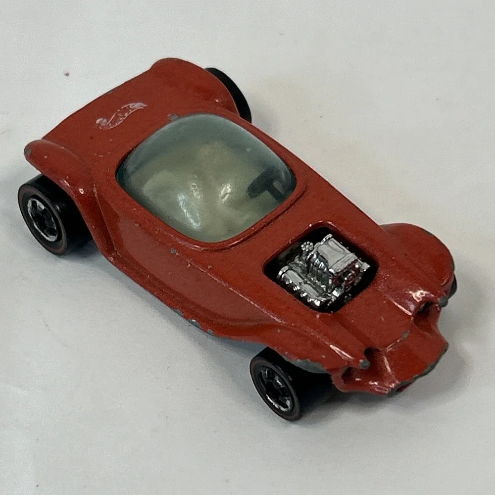 Vintage Hot Wheels Red Line 1967 Beatnik Bandit Red Car Read